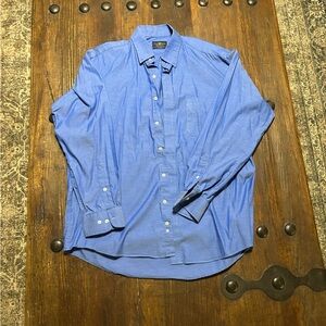 Club Room Light Blue Casual Button-Down Shirt